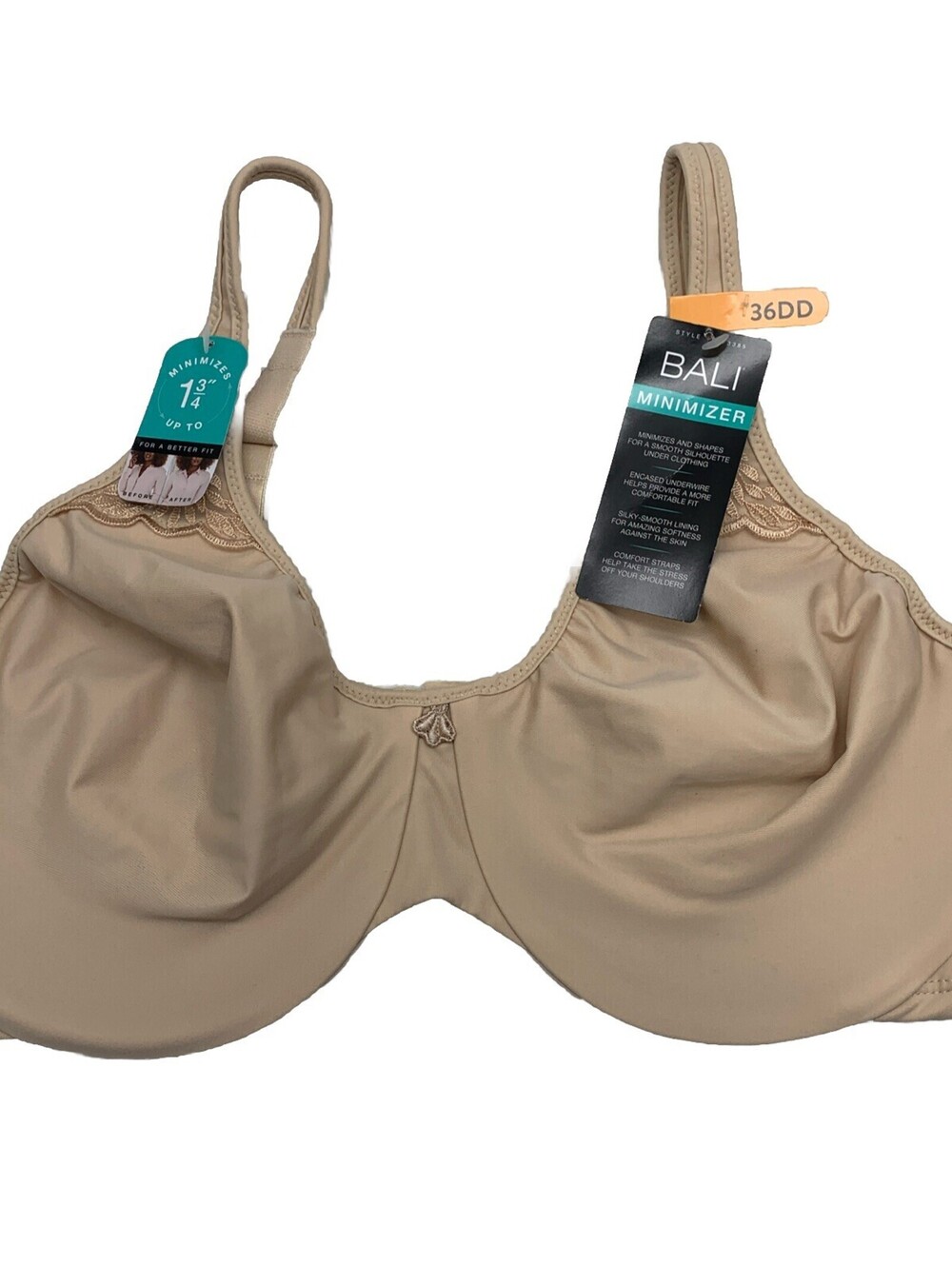 Bali DF3385 Passion for Comfort Minimizer Underwire Bra Size 36DD Full-coverage